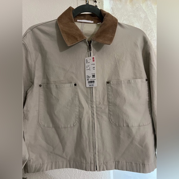 Uniqlo Natural Zip-Up Short Jacket - Picture 5 of 6